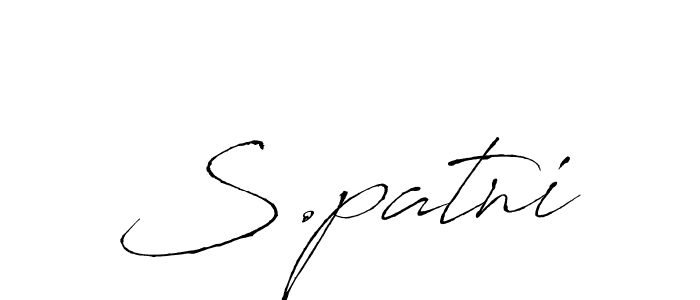 How to make S.patni signature? Antro_Vectra is a professional autograph style. Create handwritten signature for S.patni name. S.patni signature style 6 images and pictures png