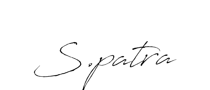 How to make S.patra signature? Antro_Vectra is a professional autograph style. Create handwritten signature for S.patra name. S.patra signature style 6 images and pictures png