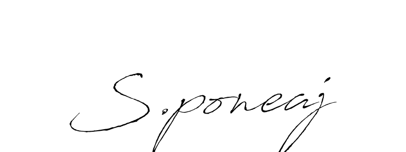 Similarly Antro_Vectra is the best handwritten signature design. Signature creator online .You can use it as an online autograph creator for name S.poneaj. S.poneaj signature style 6 images and pictures png