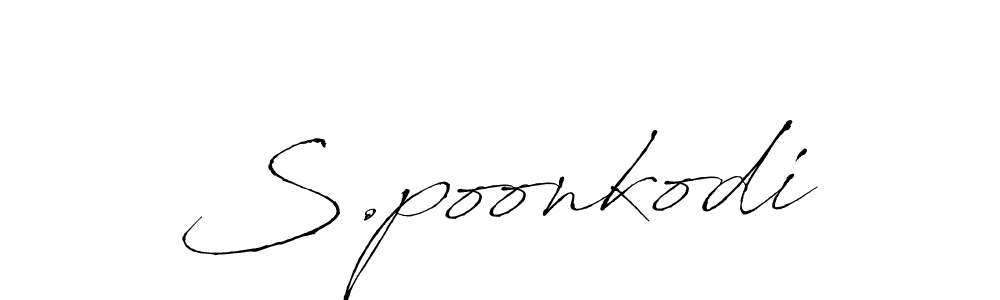 How to Draw S.poonkodi signature style? Antro_Vectra is a latest design signature styles for name S.poonkodi. S.poonkodi signature style 6 images and pictures png
