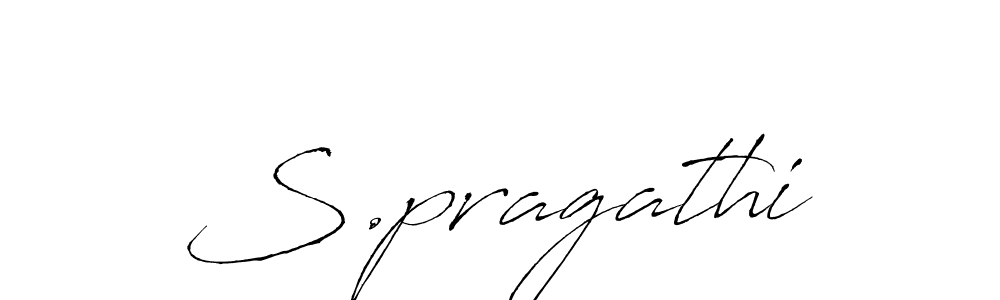 How to make S.pragathi signature? Antro_Vectra is a professional autograph style. Create handwritten signature for S.pragathi name. S.pragathi signature style 6 images and pictures png