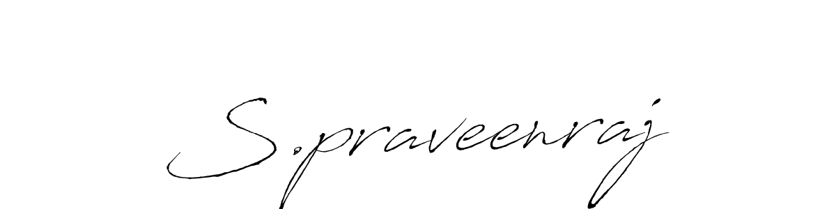 The best way (Antro_Vectra) to make a short signature is to pick only two or three words in your name. The name S.praveenraj include a total of six letters. For converting this name. S.praveenraj signature style 6 images and pictures png