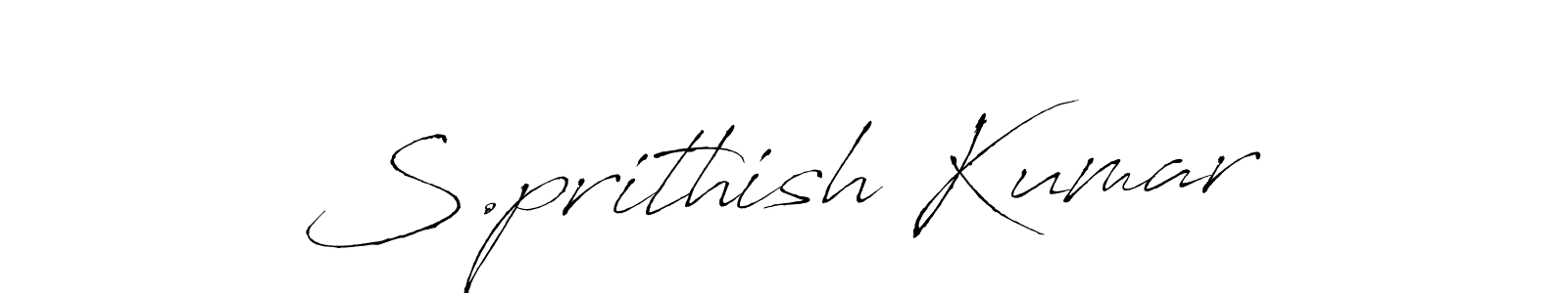 Also You can easily find your signature by using the search form. We will create S.prithish Kumar name handwritten signature images for you free of cost using Antro_Vectra sign style. S.prithish Kumar signature style 6 images and pictures png