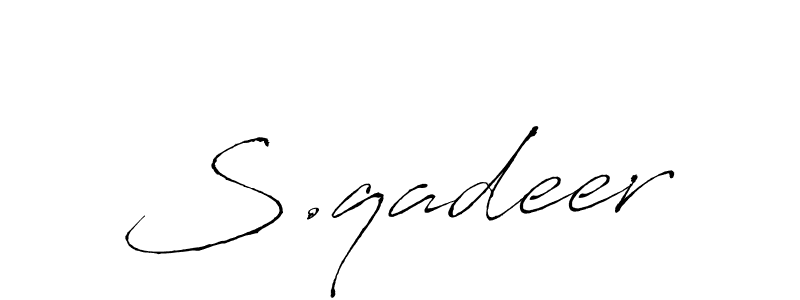 Make a beautiful signature design for name S.qadeer. Use this online signature maker to create a handwritten signature for free. S.qadeer signature style 6 images and pictures png