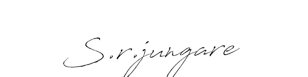 This is the best signature style for the S.r.jungare  name. Also you like these signature font (Antro_Vectra). Mix name signature. S.r.jungare  signature style 6 images and pictures png