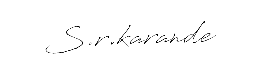 Best and Professional Signature Style for S.r.karande. Antro_Vectra Best Signature Style Collection. S.r.karande signature style 6 images and pictures png