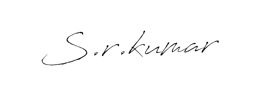 The best way (Antro_Vectra) to make a short signature is to pick only two or three words in your name. The name S.r.kumar include a total of six letters. For converting this name. S.r.kumar signature style 6 images and pictures png