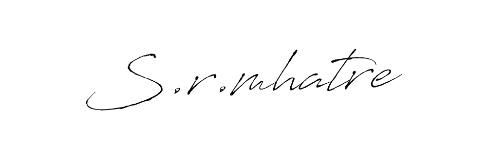 It looks lik you need a new signature style for name S.r.mhatre. Design unique handwritten (Antro_Vectra) signature with our free signature maker in just a few clicks. S.r.mhatre signature style 6 images and pictures png