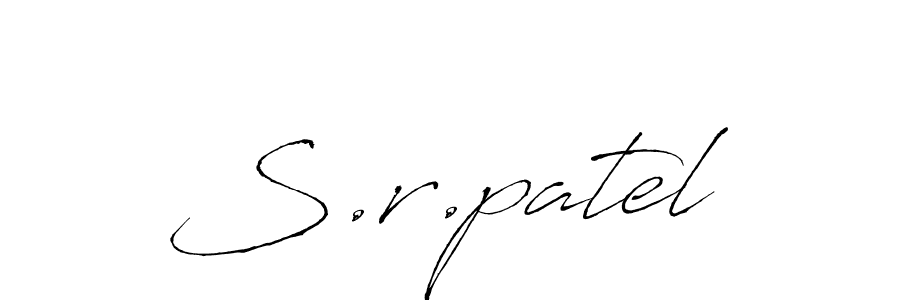 Make a beautiful signature design for name S.r.patel. Use this online signature maker to create a handwritten signature for free. S.r.patel signature style 6 images and pictures png