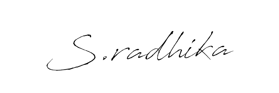 How to make S.radhika signature? Antro_Vectra is a professional autograph style. Create handwritten signature for S.radhika name. S.radhika signature style 6 images and pictures png