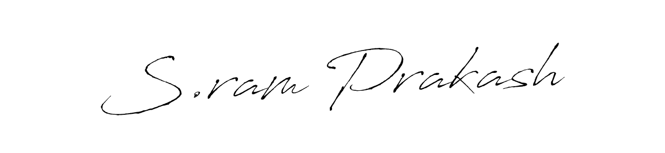 How to make S.ram Prakash name signature. Use Antro_Vectra style for creating short signs online. This is the latest handwritten sign. S.ram Prakash signature style 6 images and pictures png