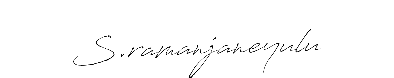 Use a signature maker to create a handwritten signature online. With this signature software, you can design (Antro_Vectra) your own signature for name S.ramanjaneyulu. S.ramanjaneyulu signature style 6 images and pictures png