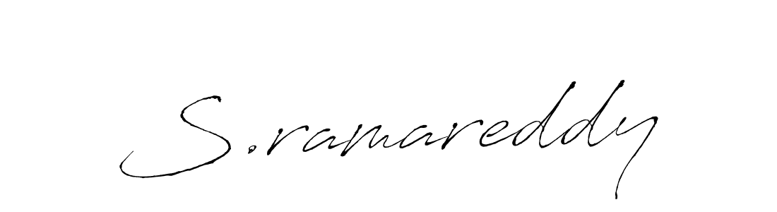 Design your own signature with our free online signature maker. With this signature software, you can create a handwritten (Antro_Vectra) signature for name S.ramareddy. S.ramareddy signature style 6 images and pictures png