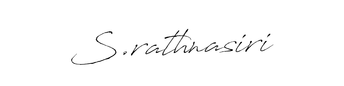 Create a beautiful signature design for name S.rathnasiri. With this signature (Antro_Vectra) fonts, you can make a handwritten signature for free. S.rathnasiri signature style 6 images and pictures png