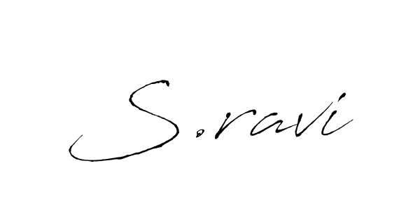 Use a signature maker to create a handwritten signature online. With this signature software, you can design (Antro_Vectra) your own signature for name S.ravi. S.ravi signature style 6 images and pictures png