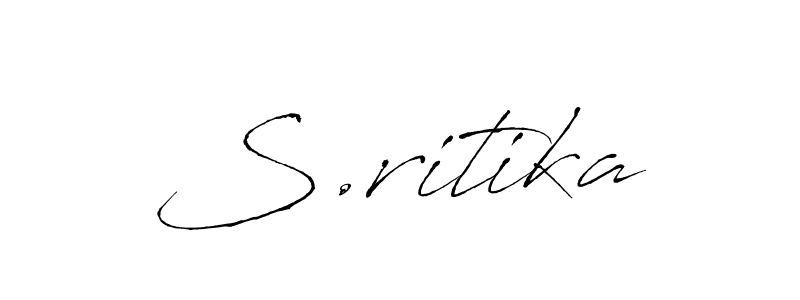 Also we have S.ritika name is the best signature style. Create professional handwritten signature collection using Antro_Vectra autograph style. S.ritika signature style 6 images and pictures png