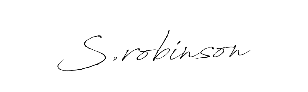 Make a beautiful signature design for name S.robinson. With this signature (Antro_Vectra) style, you can create a handwritten signature for free. S.robinson signature style 6 images and pictures png