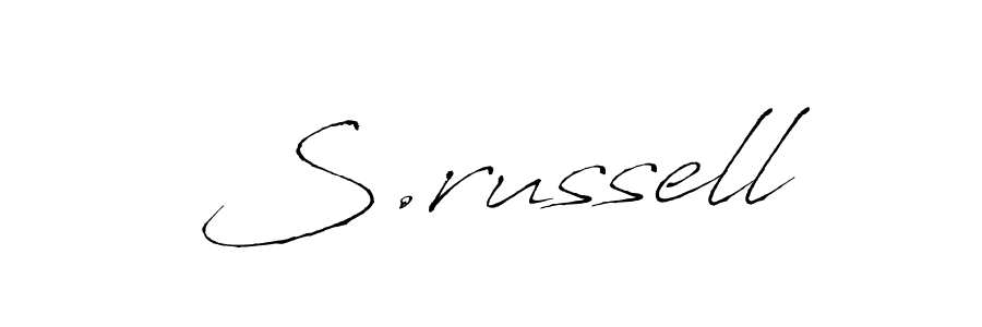 Design your own signature with our free online signature maker. With this signature software, you can create a handwritten (Antro_Vectra) signature for name S.russell. S.russell signature style 6 images and pictures png