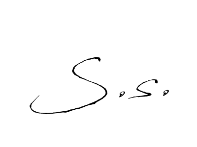 How to Draw S.s. signature style? Antro_Vectra is a latest design signature styles for name S.s.. S.s. signature style 6 images and pictures png