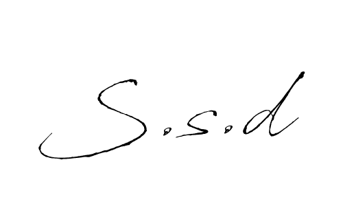 How to make S.s.d name signature. Use Antro_Vectra style for creating short signs online. This is the latest handwritten sign. S.s.d signature style 6 images and pictures png