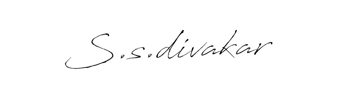 Also we have S.s.divakar name is the best signature style. Create professional handwritten signature collection using Antro_Vectra autograph style. S.s.divakar signature style 6 images and pictures png