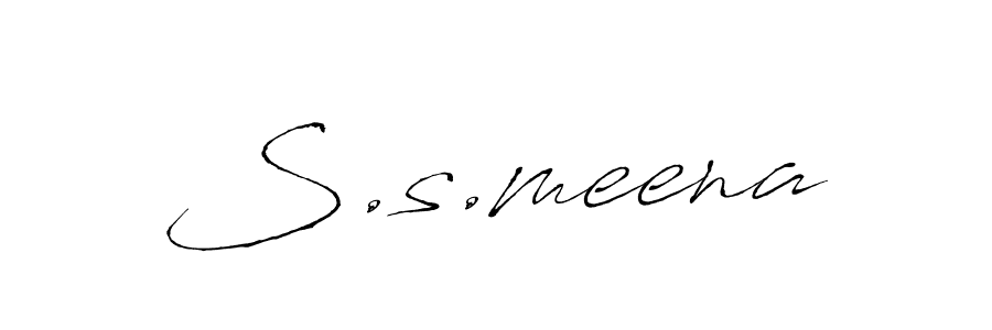 Design your own signature with our free online signature maker. With this signature software, you can create a handwritten (Antro_Vectra) signature for name S.s.meena. S.s.meena signature style 6 images and pictures png