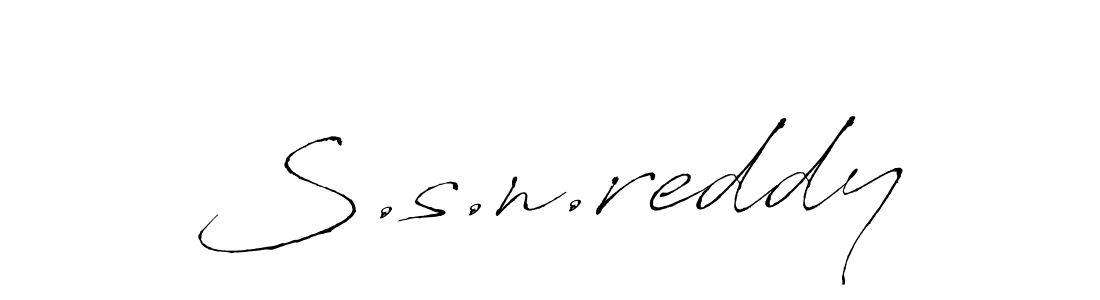 You should practise on your own different ways (Antro_Vectra) to write your name (S.s.n.reddy) in signature. don't let someone else do it for you. S.s.n.reddy signature style 6 images and pictures png