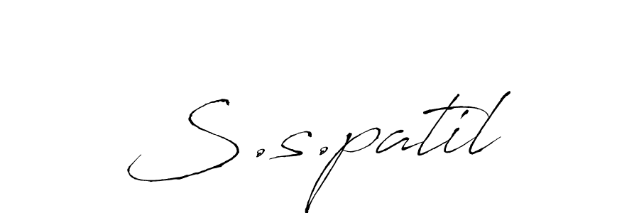 Also we have S.s.patil name is the best signature style. Create professional handwritten signature collection using Antro_Vectra autograph style. S.s.patil signature style 6 images and pictures png