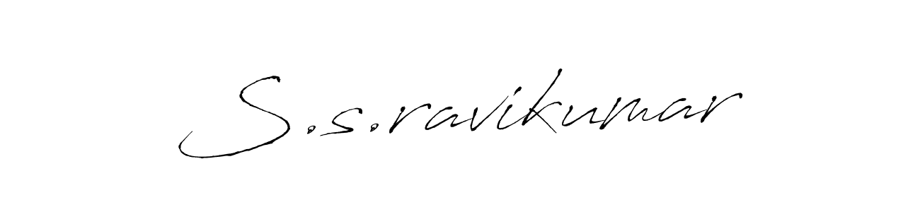 Create a beautiful signature design for name S.s.ravikumar. With this signature (Antro_Vectra) fonts, you can make a handwritten signature for free. S.s.ravikumar signature style 6 images and pictures png