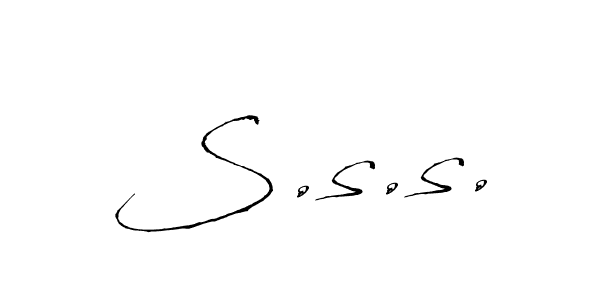 Create a beautiful signature design for name S.s.s.. With this signature (Antro_Vectra) fonts, you can make a handwritten signature for free. S.s.s. signature style 6 images and pictures png