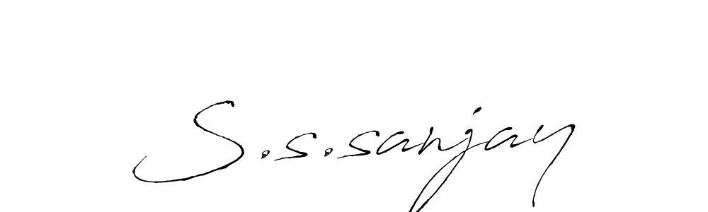 S.s.sanjay stylish signature style. Best Handwritten Sign (Antro_Vectra) for my name. Handwritten Signature Collection Ideas for my name S.s.sanjay. S.s.sanjay signature style 6 images and pictures png