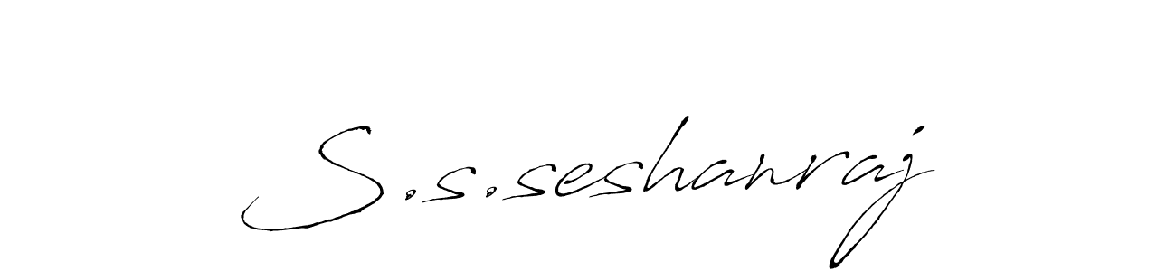 Use a signature maker to create a handwritten signature online. With this signature software, you can design (Antro_Vectra) your own signature for name S.s.seshanraj. S.s.seshanraj signature style 6 images and pictures png