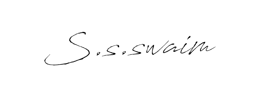 It looks lik you need a new signature style for name S.s.swaim. Design unique handwritten (Antro_Vectra) signature with our free signature maker in just a few clicks. S.s.swaim signature style 6 images and pictures png