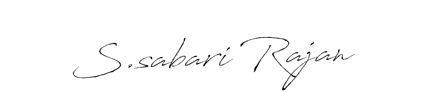 Create a beautiful signature design for name S.sabari Rajan. With this signature (Antro_Vectra) fonts, you can make a handwritten signature for free. S.sabari Rajan signature style 6 images and pictures png