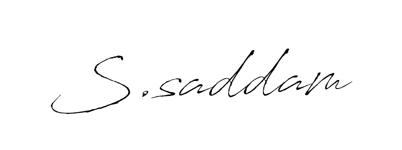 Make a beautiful signature design for name S.saddam. Use this online signature maker to create a handwritten signature for free. S.saddam signature style 6 images and pictures png
