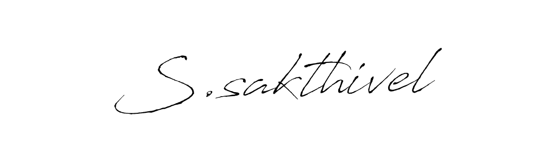 This is the best signature style for the S.sakthivel name. Also you like these signature font (Antro_Vectra). Mix name signature. S.sakthivel signature style 6 images and pictures png
