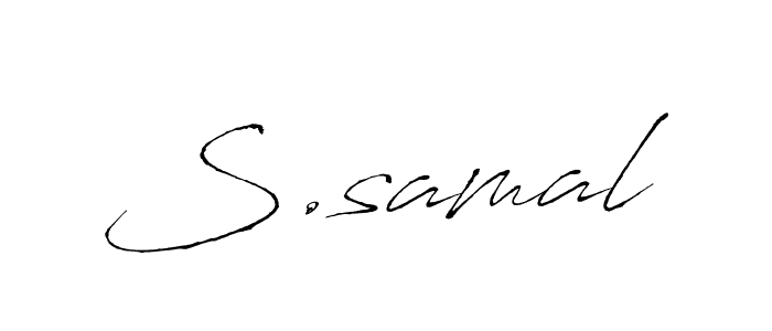 Make a beautiful signature design for name S.samal. Use this online signature maker to create a handwritten signature for free. S.samal signature style 6 images and pictures png