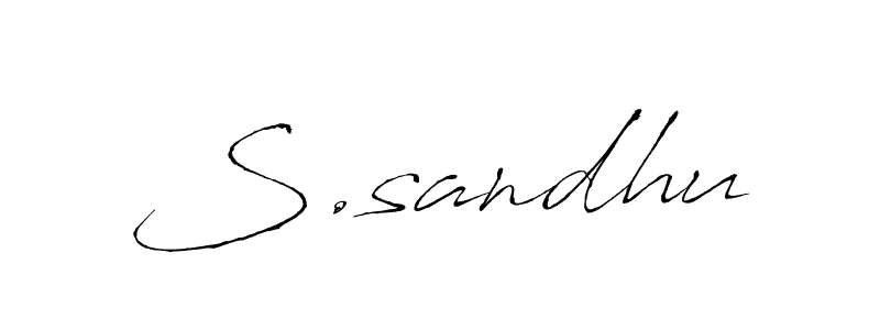 Design your own signature with our free online signature maker. With this signature software, you can create a handwritten (Antro_Vectra) signature for name S.sandhu. S.sandhu signature style 6 images and pictures png