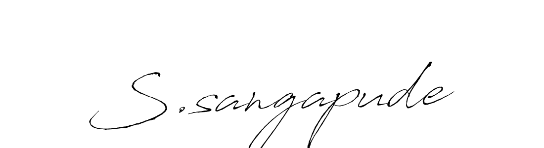 The best way (Antro_Vectra) to make a short signature is to pick only two or three words in your name. The name S.sangapude include a total of six letters. For converting this name. S.sangapude signature style 6 images and pictures png
