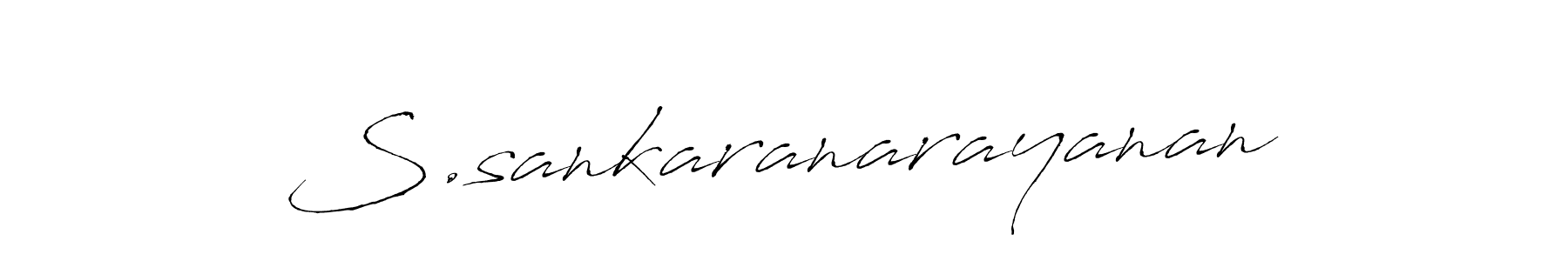 Create a beautiful signature design for name S.sankaranarayanan. With this signature (Antro_Vectra) fonts, you can make a handwritten signature for free. S.sankaranarayanan signature style 6 images and pictures png