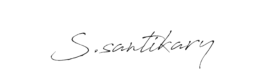 This is the best signature style for the S.santikary name. Also you like these signature font (Antro_Vectra). Mix name signature. S.santikary signature style 6 images and pictures png