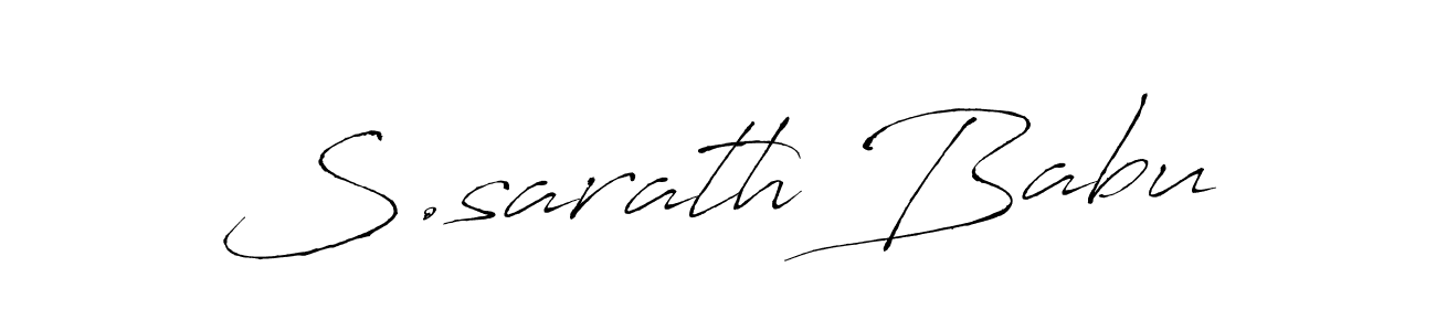 S.sarath Babu stylish signature style. Best Handwritten Sign (Antro_Vectra) for my name. Handwritten Signature Collection Ideas for my name S.sarath Babu. S.sarath Babu signature style 6 images and pictures png