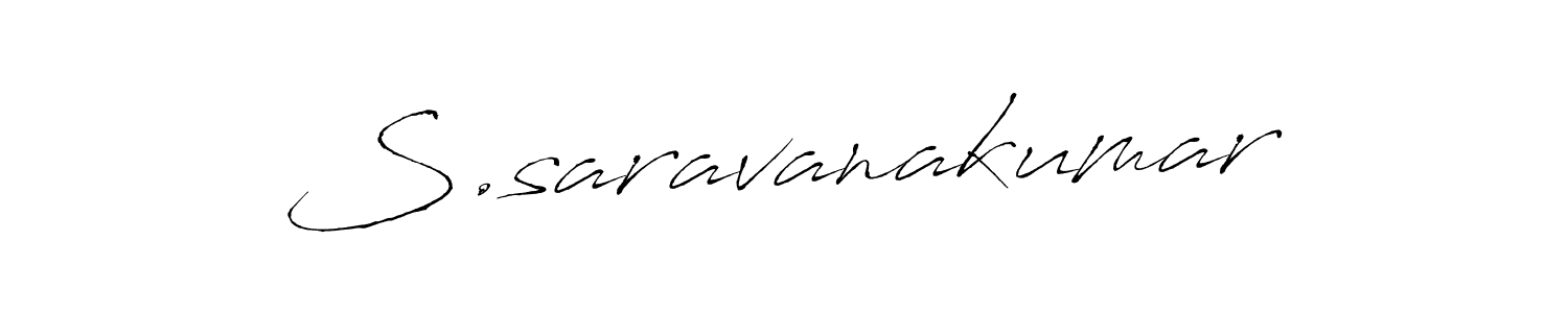 How to make S.saravanakumar signature? Antro_Vectra is a professional autograph style. Create handwritten signature for S.saravanakumar name. S.saravanakumar signature style 6 images and pictures png