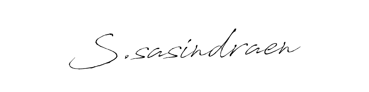 Antro_Vectra is a professional signature style that is perfect for those who want to add a touch of class to their signature. It is also a great choice for those who want to make their signature more unique. Get S.sasindraen name to fancy signature for free. S.sasindraen signature style 6 images and pictures png