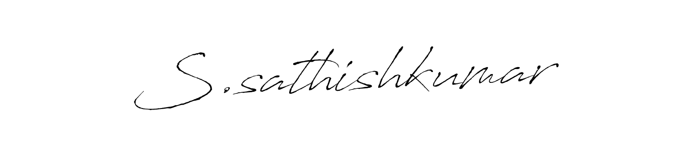 Antro_Vectra is a professional signature style that is perfect for those who want to add a touch of class to their signature. It is also a great choice for those who want to make their signature more unique. Get S.sathishkumar name to fancy signature for free. S.sathishkumar signature style 6 images and pictures png