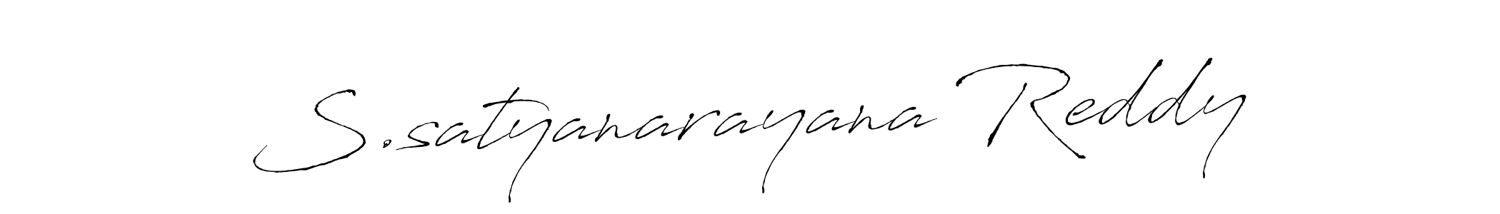 Antro_Vectra is a professional signature style that is perfect for those who want to add a touch of class to their signature. It is also a great choice for those who want to make their signature more unique. Get S.satyanarayana Reddy name to fancy signature for free. S.satyanarayana Reddy signature style 6 images and pictures png