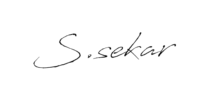 if you are searching for the best signature style for your name S.sekar. so please give up your signature search. here we have designed multiple signature styles  using Antro_Vectra. S.sekar signature style 6 images and pictures png