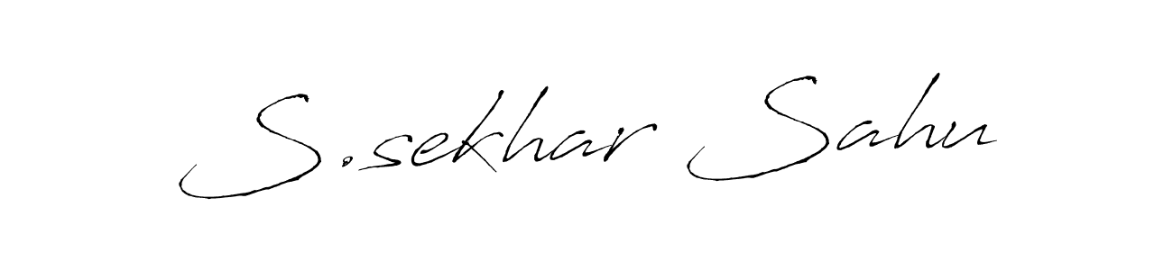 You should practise on your own different ways (Antro_Vectra) to write your name (S.sekhar Sahu) in signature. don't let someone else do it for you. S.sekhar Sahu signature style 6 images and pictures png