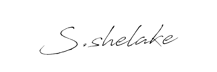 The best way (Antro_Vectra) to make a short signature is to pick only two or three words in your name. The name S.shelake include a total of six letters. For converting this name. S.shelake signature style 6 images and pictures png