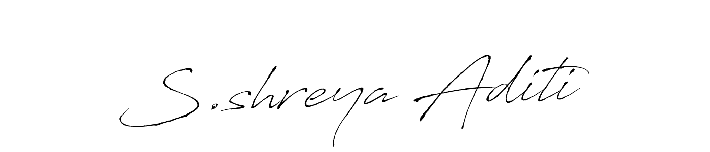 Make a short S.shreya Aditi signature style. Manage your documents anywhere anytime using Antro_Vectra. Create and add eSignatures, submit forms, share and send files easily. S.shreya Aditi signature style 6 images and pictures png